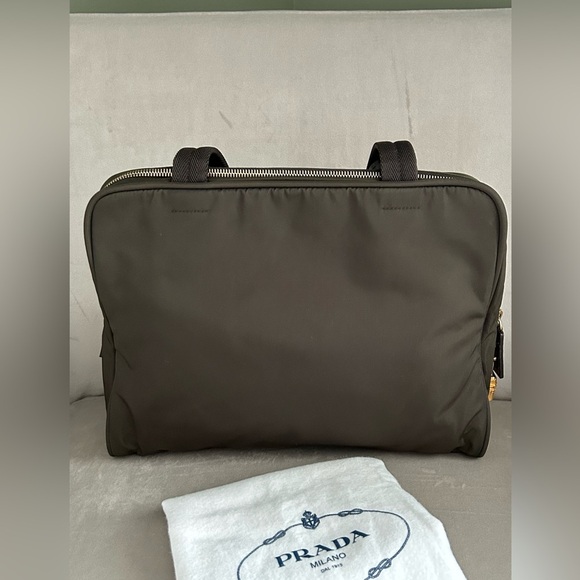 PRADA Tessuto Bag Khaki Green - Picture 5 of 13